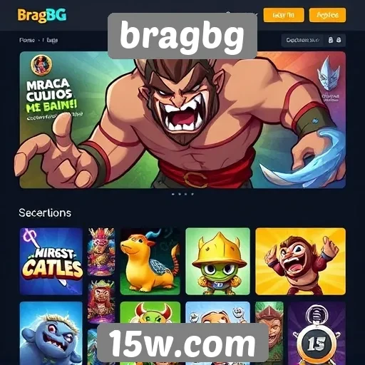 Visão geral do site de jogos BragBG